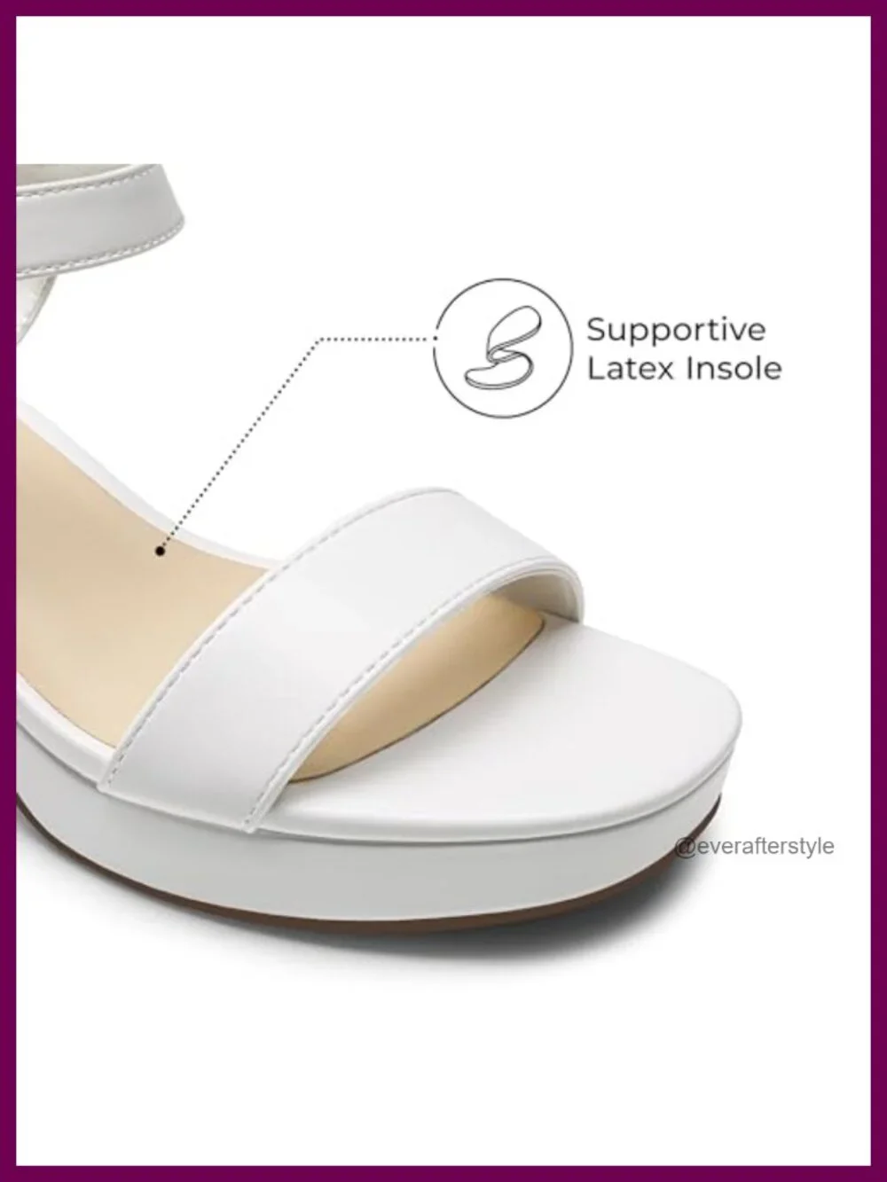 Chunky Block Platform Heeled Sandals Open Toe Ankle Strap Faux Leather Party